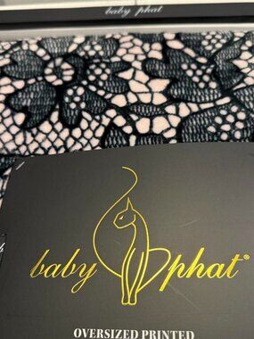 Baby Phat Oversized Lace and Flowers Printed Throw